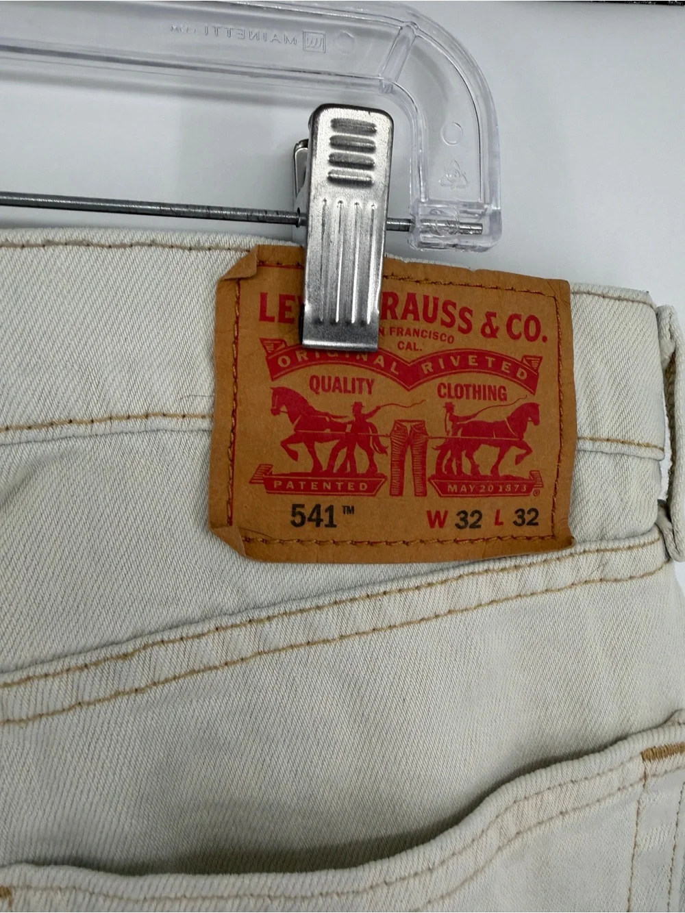 Levi’s 541 Athletic Fit Taper Tie Dye Blue White Jeans Streetwear Grunge Sz32/32